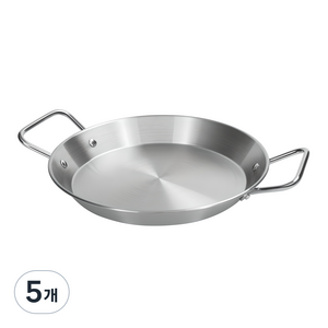 키친아트 스테인레스 빠에야팬, 24cm, 5개