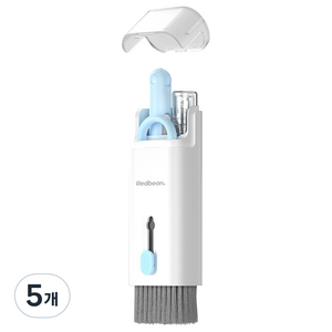 레드빈 7in1 스마트 디바이스 클리닝 브러쉬 청소키트, H1C7-BL, 스카이블루, 5개