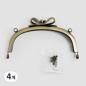 해피베어스 클래식 리본 지갑 프레임 10.5cm, 4개