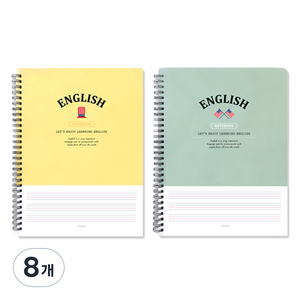 미소로 3000 영어 스프링 노트 2403, 랜덤발송, 8개