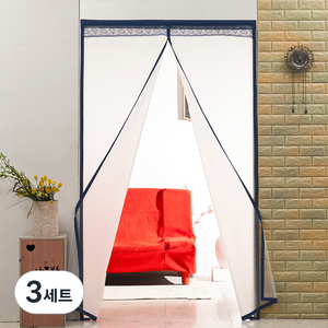 알뜨리 EVA 방풍비닐 현관 방문용 반투명 + 양면테이프, 3세트
