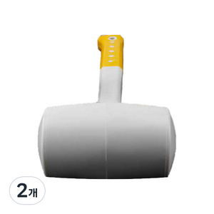 하이어데코 고무 망치 화이트 소 31 x 10 x 5.5 cm KGW21081209, 2개