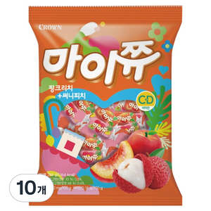 크라운 마이쮸 리치피치트위스트, 284g, 10개