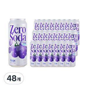 클룹 제로소다 포도, 500ml, 48개