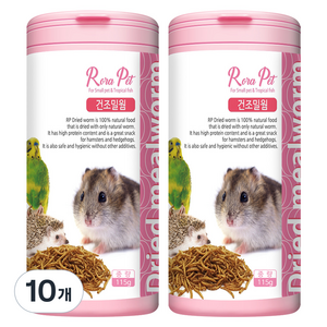 로라펫 건조밀웜 간식, 115g, 10개