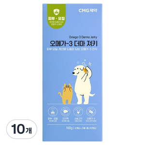 차오르 강아지 고양이 오메가-3 더마 져키, 10개, 160g, 사슴고기