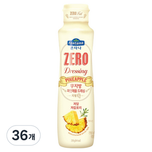 폰타나 저당 저칼로리 무지방 파인애플 드레싱, 230g, 36개