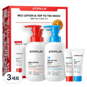 아토팜 엠엘이 로션 + 탑투토 워시 기획세트, 3세트