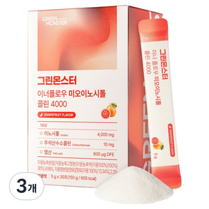 그린몬스터 이너플로우 미오이노시톨 콜린 4000 30p, 150g, 3개