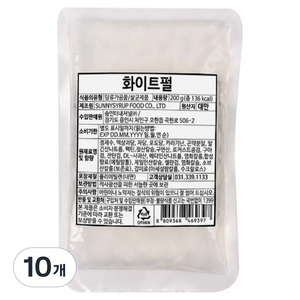 딜라잇가든 화이트 곤약 펄, 200g, 10개, 1개입