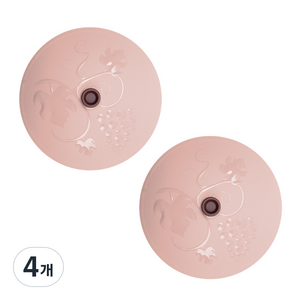 플라이토 실리콘 NEW 그릇덮개, 브릭레드, 4개