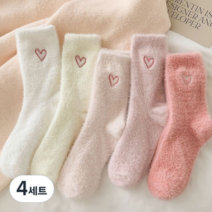 러브 임산부 수면양말 5켤레 세트, 4세트