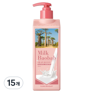 밀크바오밥 퍼퓸 샴푸 플로라부케향, 500ml, 15개
