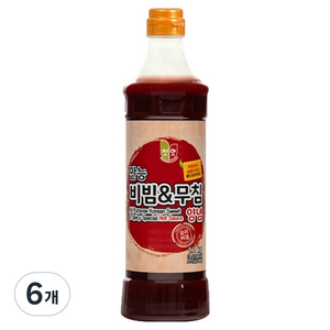 첫맛 만능 비빔 무침 양념, 1.1kg, 6개