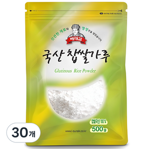 배대감 국산 찹쌀가루, 500g, 30개
