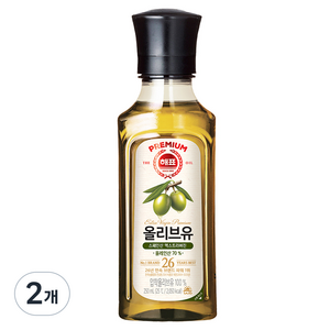 해표 압착 올리브유, 250ml, 2개