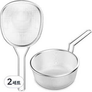 바겐슈타이거 스텐 스트레이너 라켓 작은망 + 라운드 2종 세트, 2세트