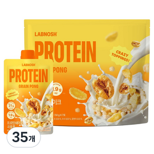 랩노쉬 프로틴 쉐이크 곡물퐁맛, 50g, 35개