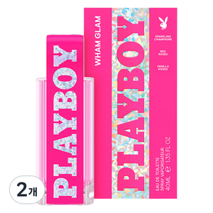 플레이보이 왬글램 오 드 뚜왈렛, 40ml, 2개