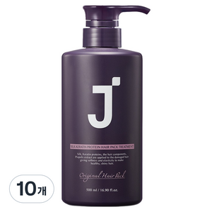 제이숲 실크 케라틴 헤어팩 트리트먼트 피오니향, 500ml, 10개