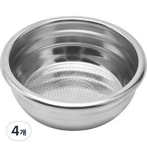 칼딘 포터 필터 정밀 바스켓 베이직 2샷 58mm, 실버, 4개