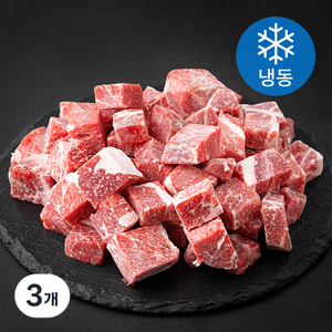 미트코리아 척아이롤 20mm 큐브 덮밥 국거리용 (냉동), 3개, 3kg
