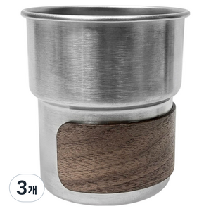 월드크린 스텐 304 레트로 캠핑 일반 컵 230ml, 3개
