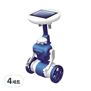 빅드림 스팀 과학교구 태양광 움직이는 로봇만들기 블루, 4세트