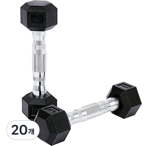아리프 냄새없는 PEV 헥사곤 덤벨, 1kg, 20개
