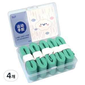 소울리치 슈퍼 소프트 라켓 골프 낚시대 그립 테이프 5p, 티파니블루, 4개