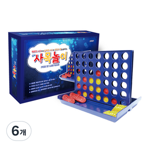 조엔 입체 사목놀이, 빨강 + 노랑, 6개