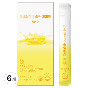 오늘부터 슬림에이드 다이어트보조제 레몬맛, 6개, 120g