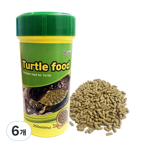 샘아쿠아 터틀 푸드, 80g, 6개