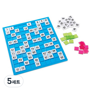 러닝리소스 1-120 수배열판 숫자보드, 5세트
