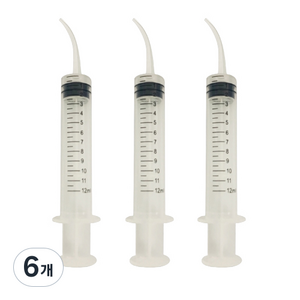 리프패럿 앵무새 이유식 주사기 12ml SA06040, 혼합색상, 6개