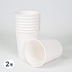 흰색 무지 커피컵 300ml, 50개입, 2개
