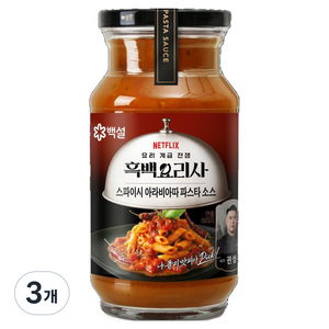 백설 나폴리맛피아 권성준셰프 스모키 스파이시 아라비아따 파스타소스, 600g, 3개