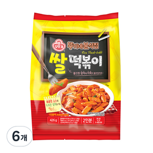 오뚜기 뚜기네분식집 쌀떡볶이, 426g, 6개