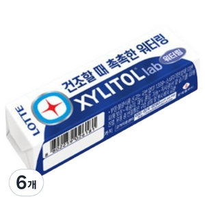 롯데자일리톨 랩 워터링, 6개, 24g