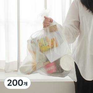 가쯔 분리수거함 쓰레기통 비닐봉투, 40L, 200개