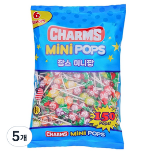 투시롤 참스 미니팝 캔디, 750g, 5개