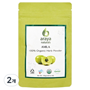아라야 Naturals 헤나, 2개, 암라