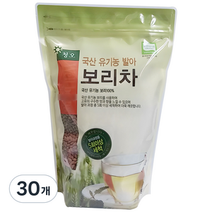 청오건강 유기농 발아 보리차, 500g, 1개입, 30개