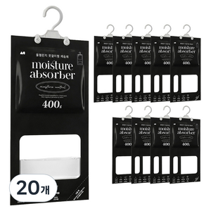 올챌린지 옷걸이형 제습제, 400g, 20개
