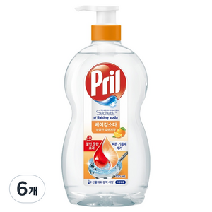 프릴 시크릿 오브 베이킹소다 플러스 상큼한 오렌지향, 6개, 700ml