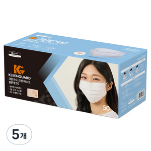 크린가드 크린 마스크 실끈형, 50개입, 5개, 화이트