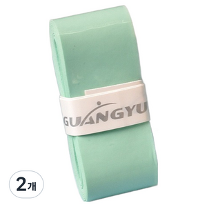 GUANGYU 순잠 내구성 강한 배드민턴 라켓 손잡이 테이프, 민트, 2개