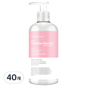 페디슨 퓨어 페미닌 플로럴 자무 여성 청결제 액상형, 300ml, 40개
