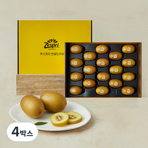 제스프리 썬골드키위 선물세트, 2.1kg(16~27개입), 4박스