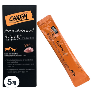 페피테일 반려동물 참 포스트 플러스 영양제 닭고기 15p, 150g, 장건강/유산균, 5개